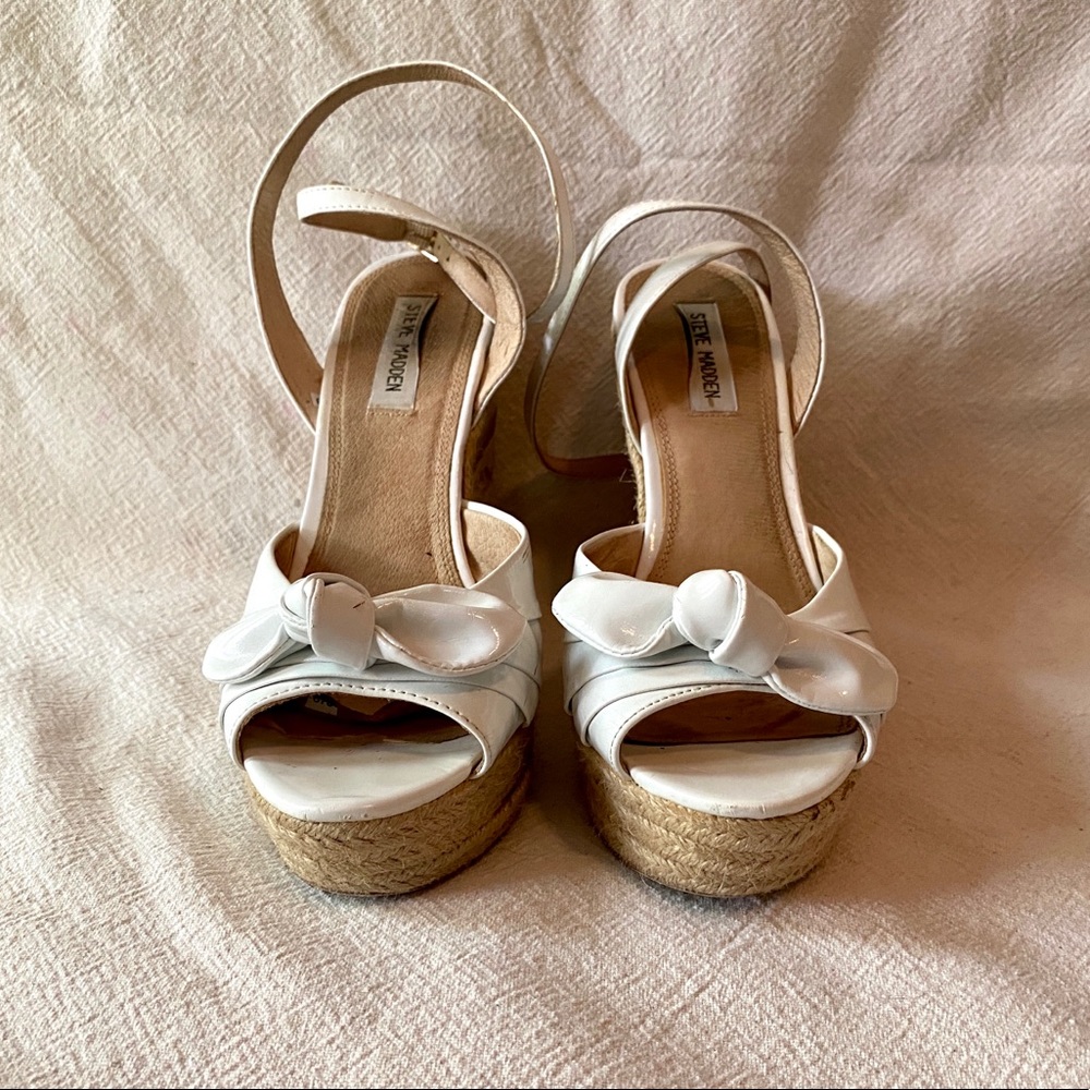 Steve Madden Jute Wrapped Platform Sandals, 9.5M